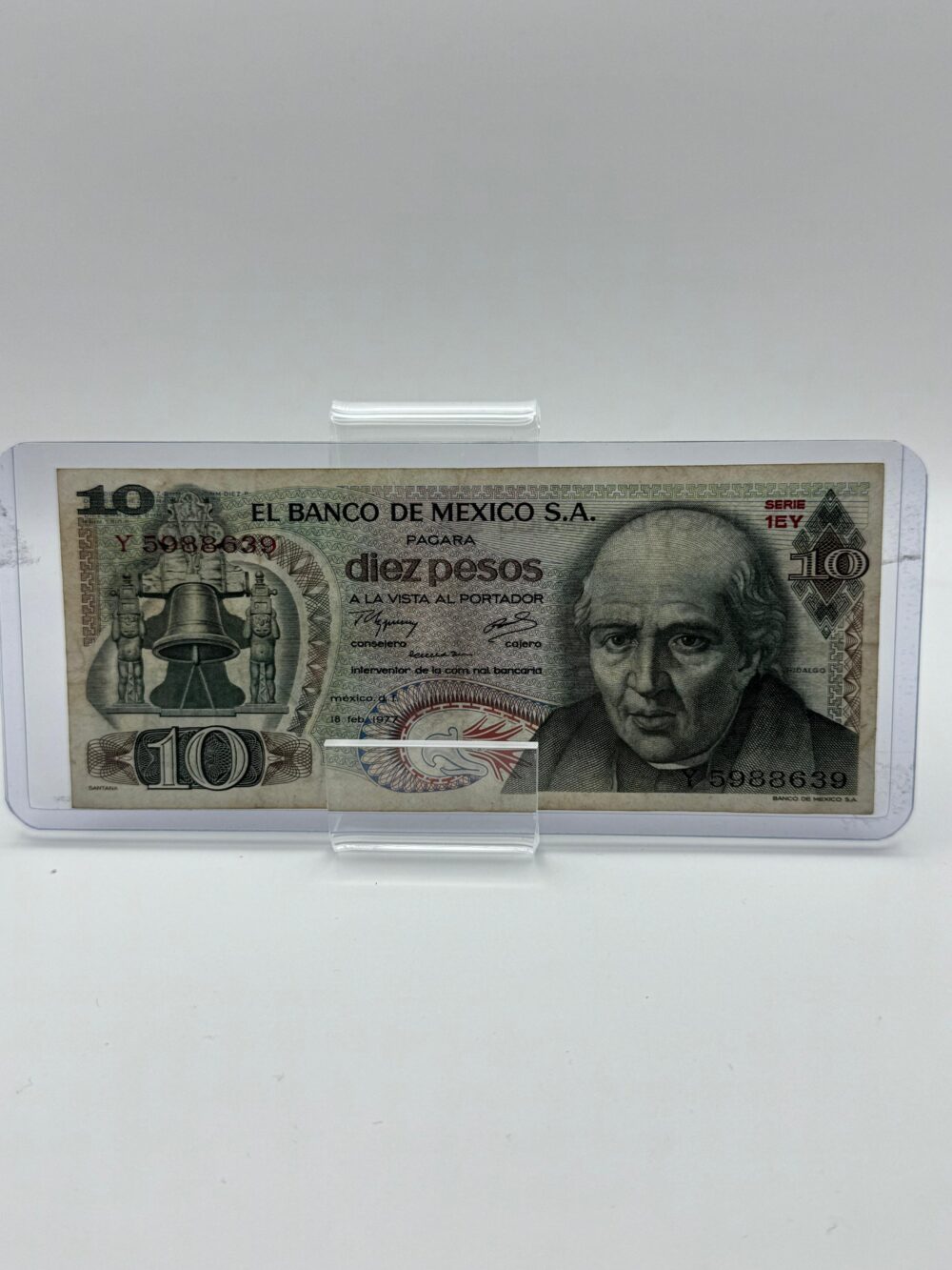 BILLETE DE 10 PESOS (1977)