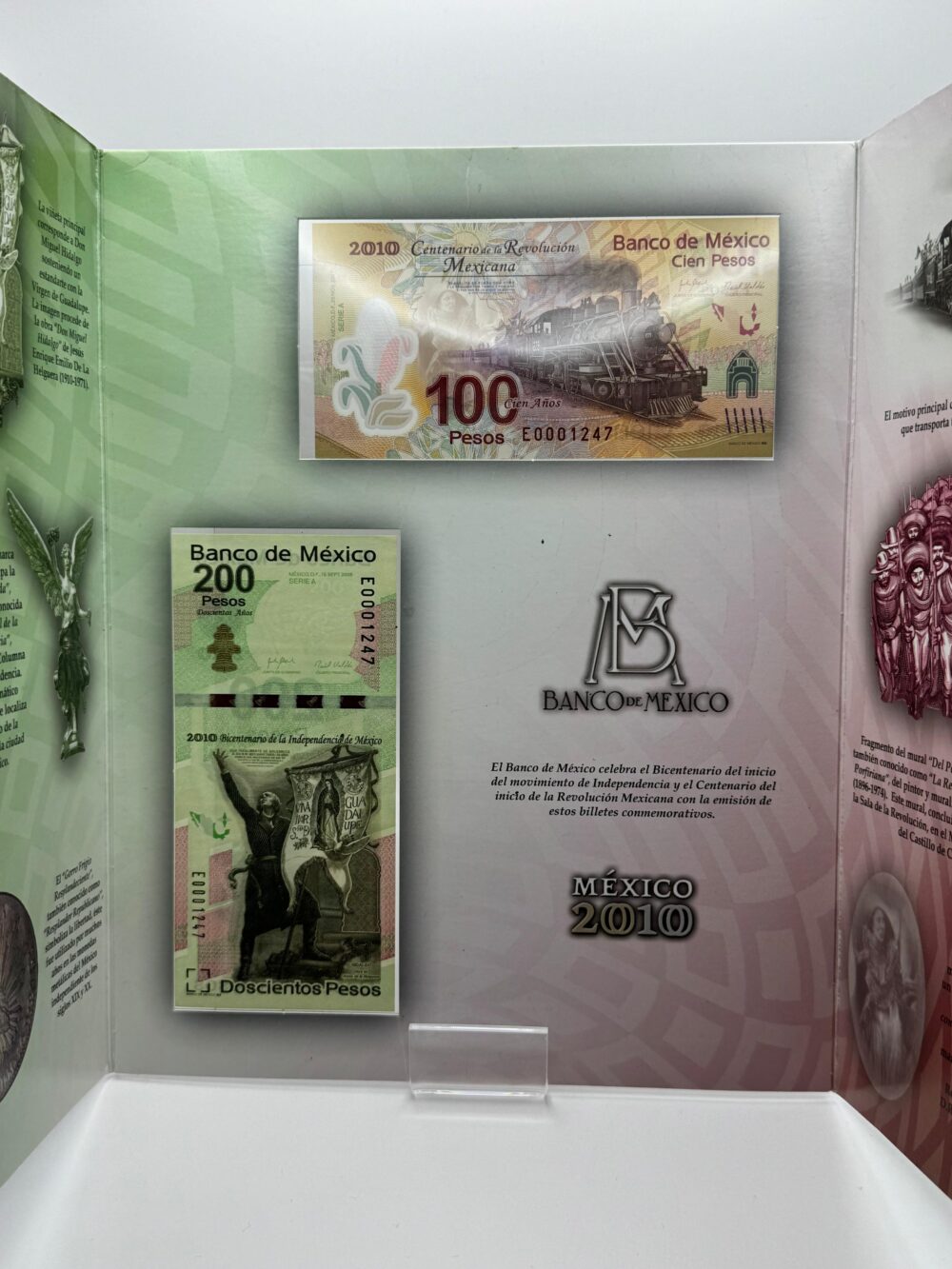 FOLLETO DE BANCO DE MÉXICO CON BILLETES - Image 3