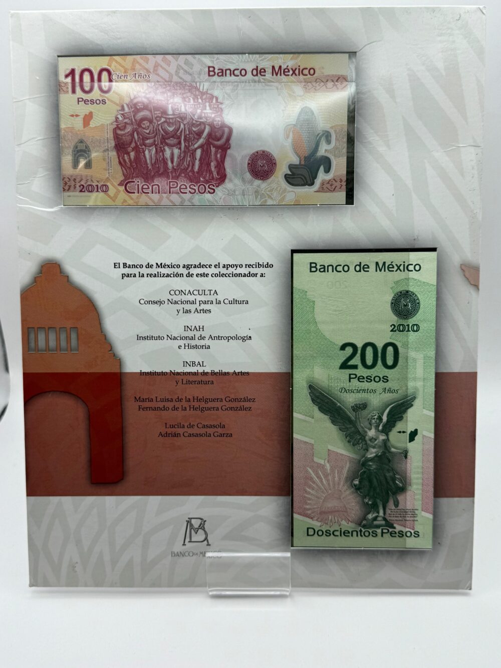 FOLLETO DE BANCO DE MÉXICO CON BILLETES - Image 2