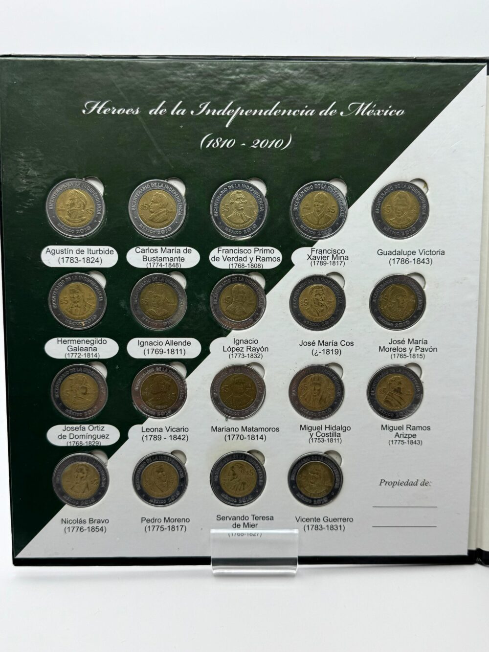 LIBRO CON MONEDAS DE LA INDEPENDENCIA Y HÉROES MEXICANOS - Image 3