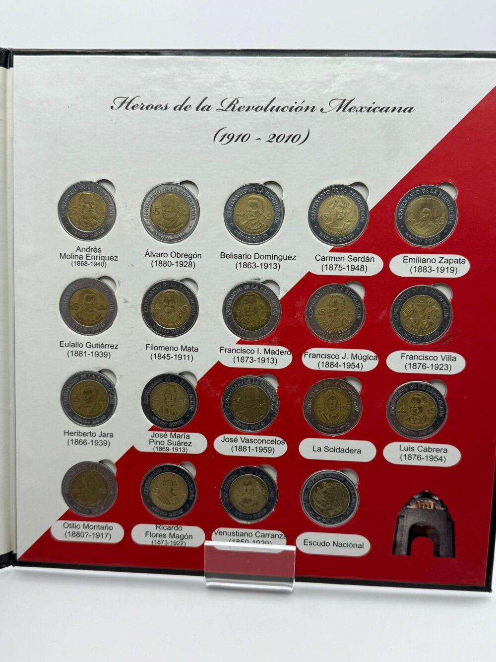 LIBRO CON MONEDAS DE LA INDEPENDENCIA Y HÉROES MEXICANOS - Image 2