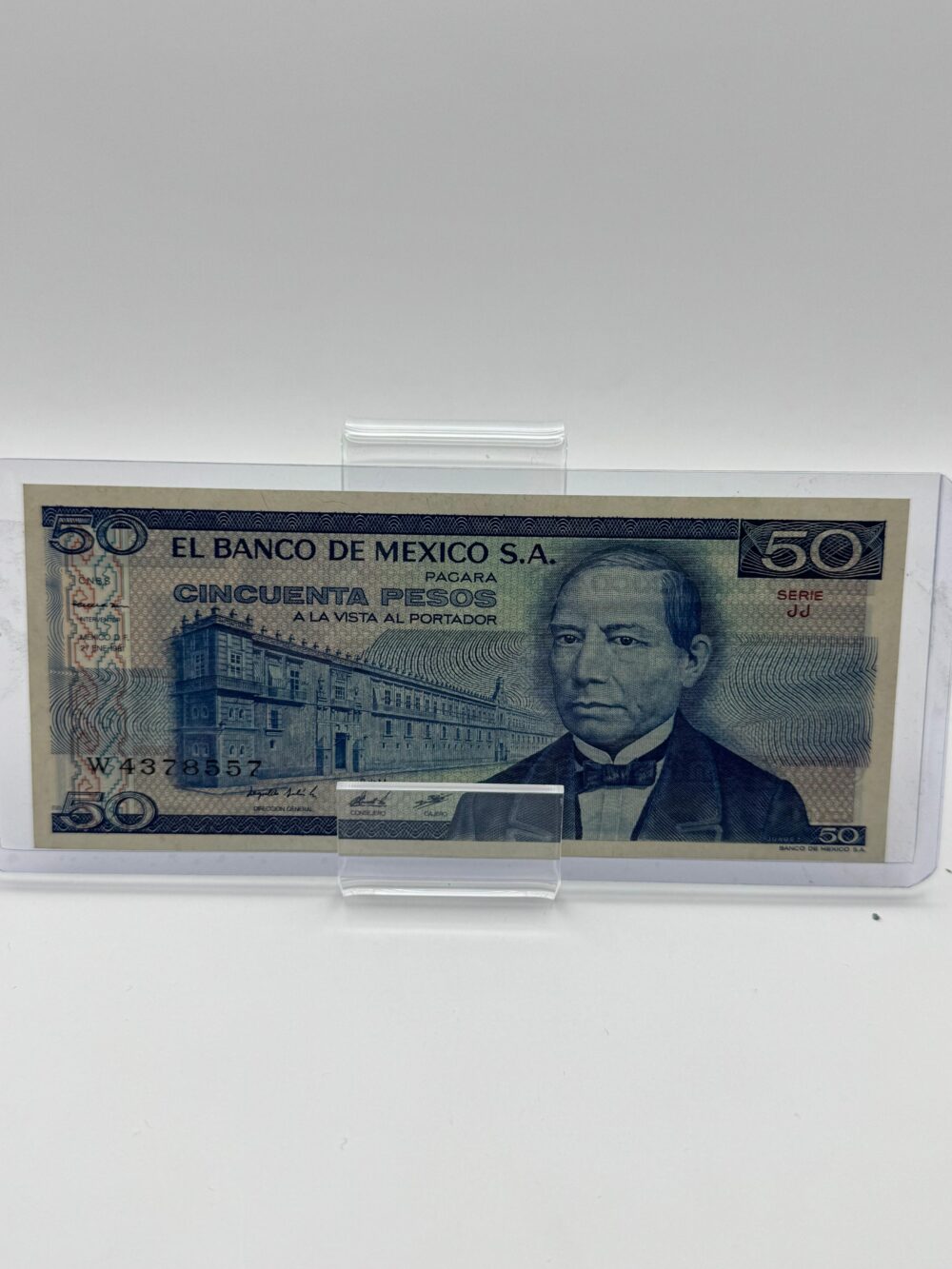 BILLETE DE 50 PESOS BENITO JUAREZ (1981)